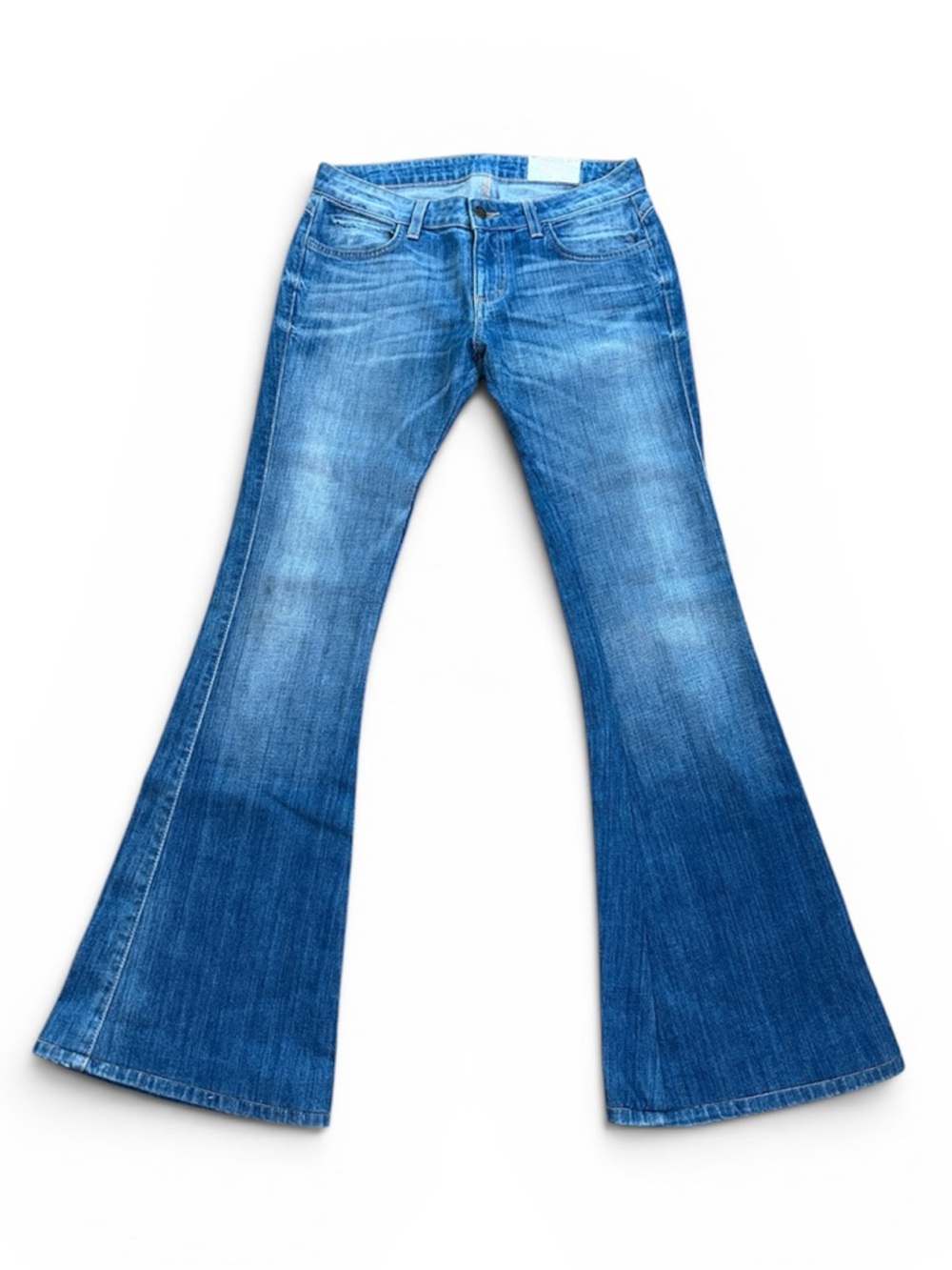 SIWY VINTAGE ‘Anita’ Low-Rise Flared Denim Jeans in Horoscope Wash